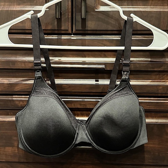 PLAYTEX Black Lace Trim Bra 38 C/D - Picture 1 of 4